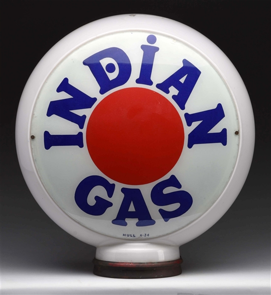 INDIAN GAS 13-1/2" GLOBE LENSES.                  