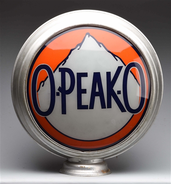 O-PEAK-O 16-1/2" SINGLE GLOBE LENS.               