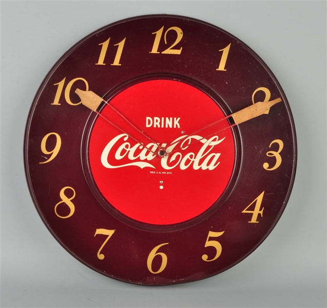 DRINK COCA-COLA WALL CLOCK.