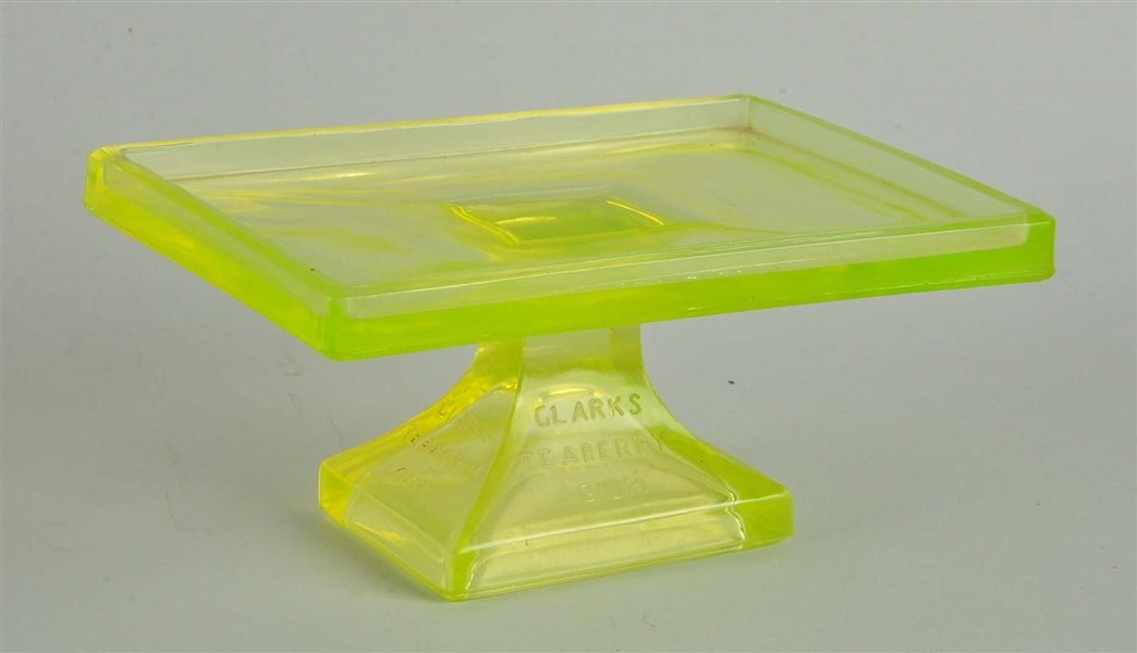 NEON CLARKS TEABERRY GUM GLASS STAND.