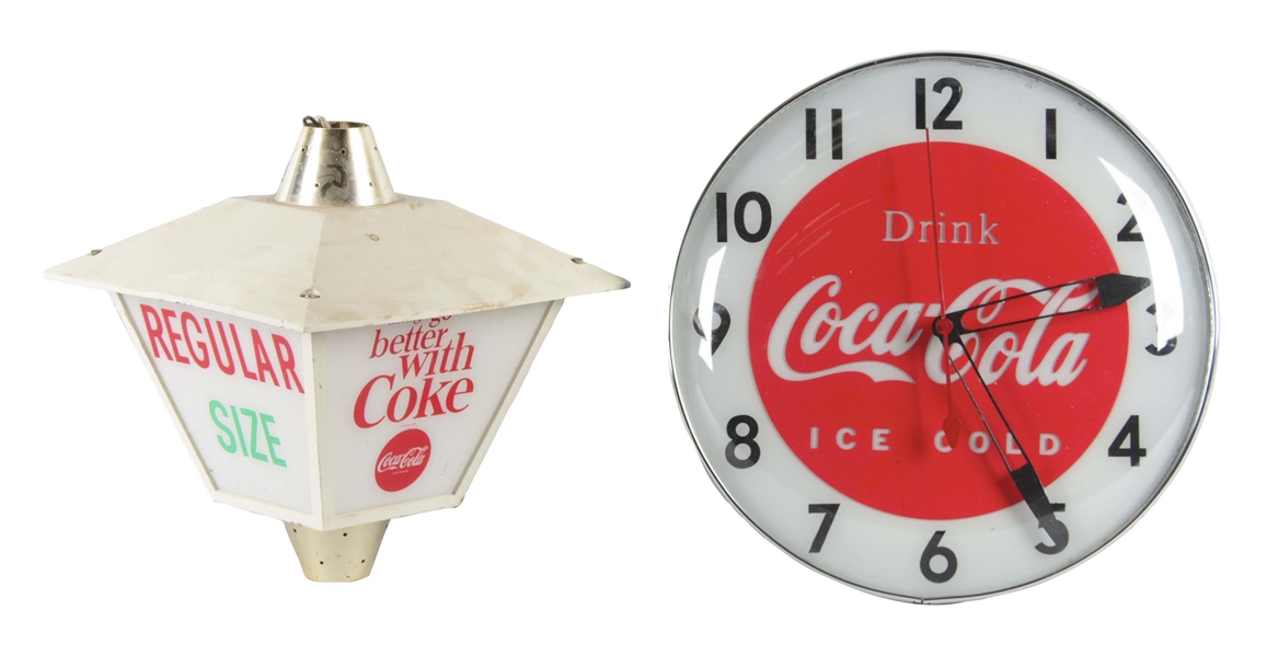 LOT OF 2: COCA-COLA ADVERTISING ITEMS