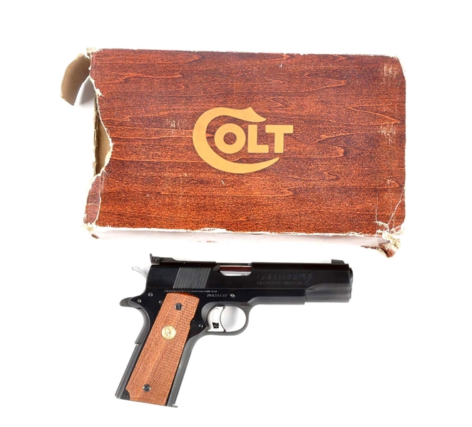 (M) ANIB COLT MODEL 1911 GOLD CUP PISTOL.         