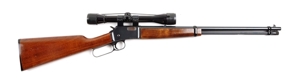 (M) BROWNING BLR .22 LEVER ACTION RIFLE.          