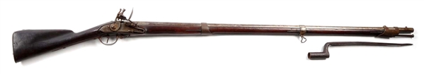 (A) CHARLOTTESVILLE MODEL 1763 FLINTLOCK MUSKET.  