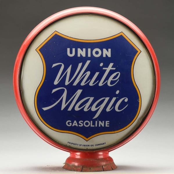 UNION WHITE MAGIC GASOLINE 15" GLOBE LENSES.      