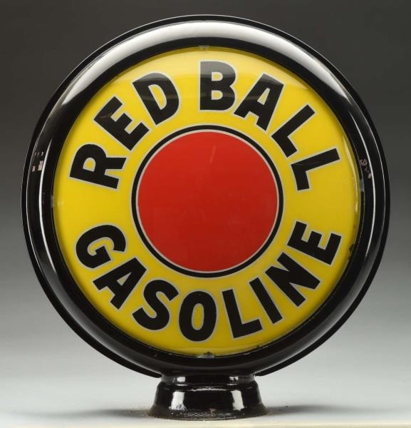 RED BALL GASOLINE 15" SINGLE GLOBE LENS.          
