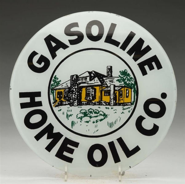 HOME OIL CO. GASOLINE W/ LOGO 15" SINGLE LENS.    