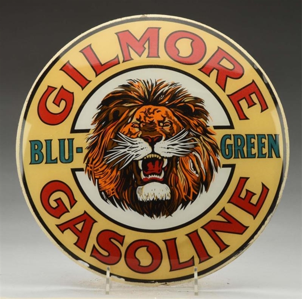 GILMORE BLU-GREEN GASOLINE 15" SINGLE GLOBE LENS. 