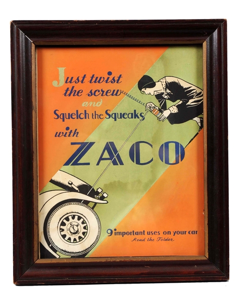 ZACO STANDUP LIGHTED COUNTER-TOP DISPLAY.         