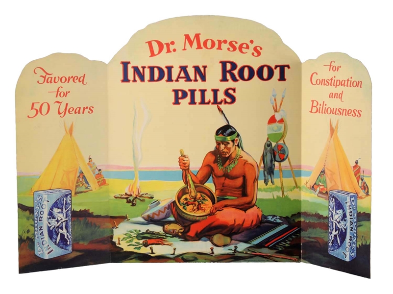 DR. MORSE’S INDIAN ROOT PILLS DISPLAY.