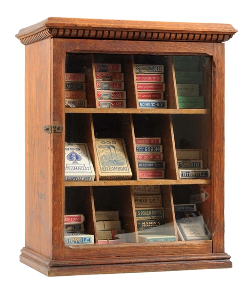 UNITED STATES PLAYING CARD CO. DISPLAY CASE.
