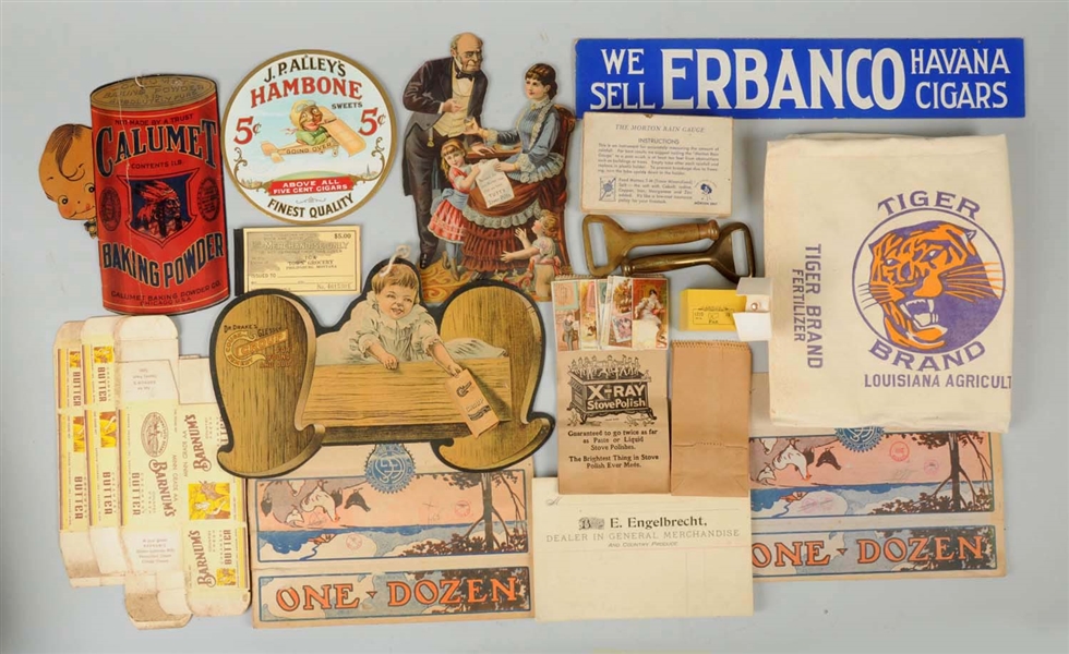 LARGE LOT OF ASSORTED ADVERTISING PIECES.
