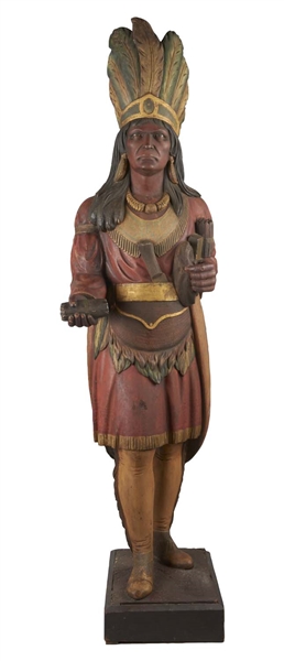WOODEN CIGAR STORE INDIAN