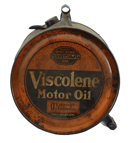VISCOLENE MOTOR OIL FIVE GALLON ROCKER CAN