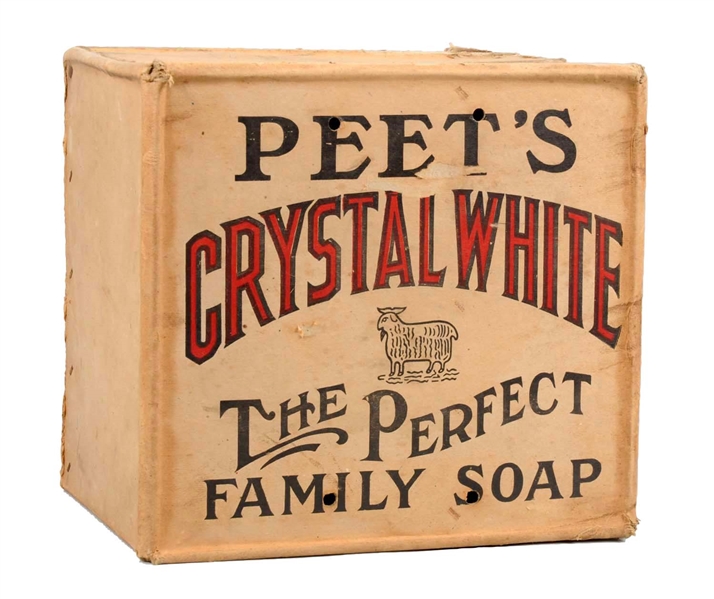 PEETS CRYSTAL WHITE SOAP DISPLAY BOX.