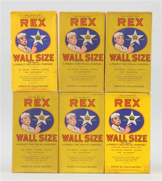 LOT OF 6: REX WALL SIZE PLASTER.