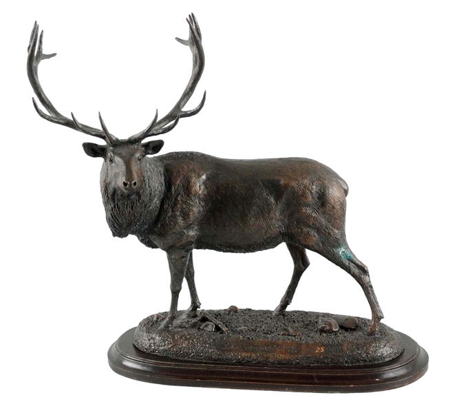 JOSEPH LELAND LIMITED SCULPTURE OF A STAG.