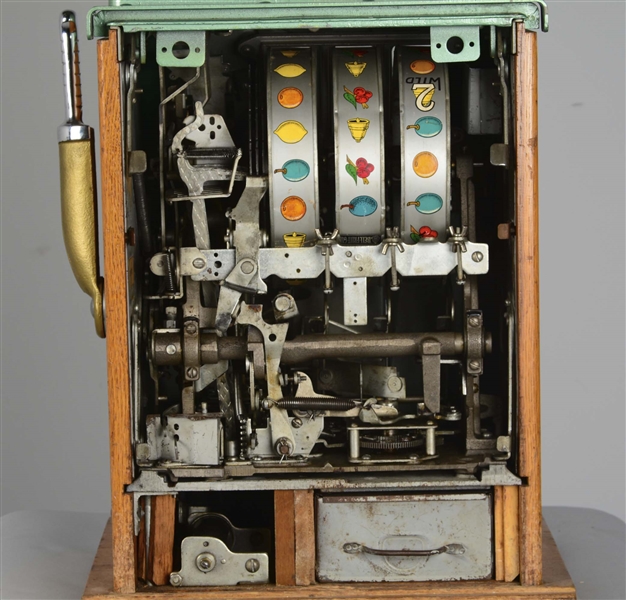antique deuces wild floor model slot machine