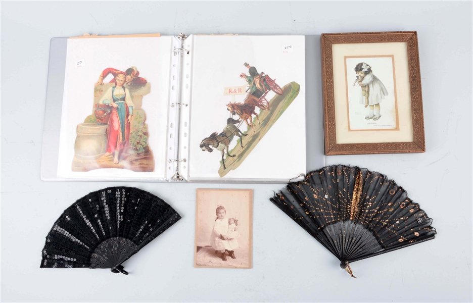 VICTORIAN DIE CUTS, PHOTOS AND FANS.              