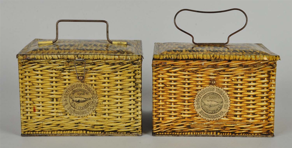 LOT OF 2: R.A. PATTERSON TOBACCO CO. TOBACCO TINS.