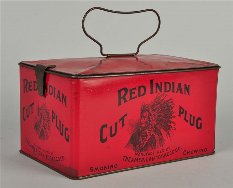 RED INDIAN TOBACCO TIN.