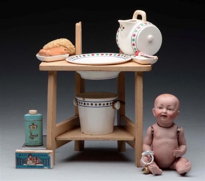 LOT OF BABY & WASH STAND.                         