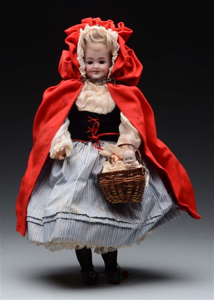 DOLL WITH THREE FACES AND BABY.                   