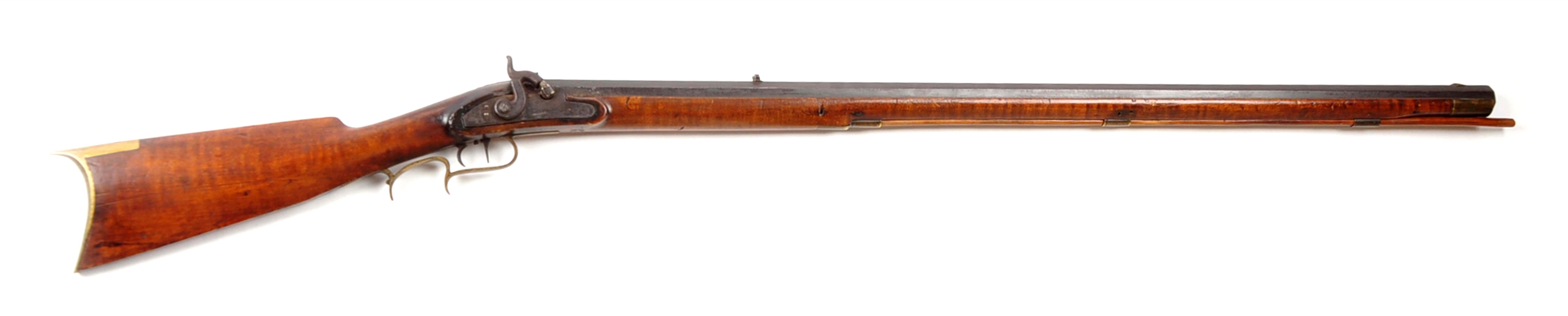 (A) KENTUCKY FULL STOCK PERCUSSION TARGET RIFLE.