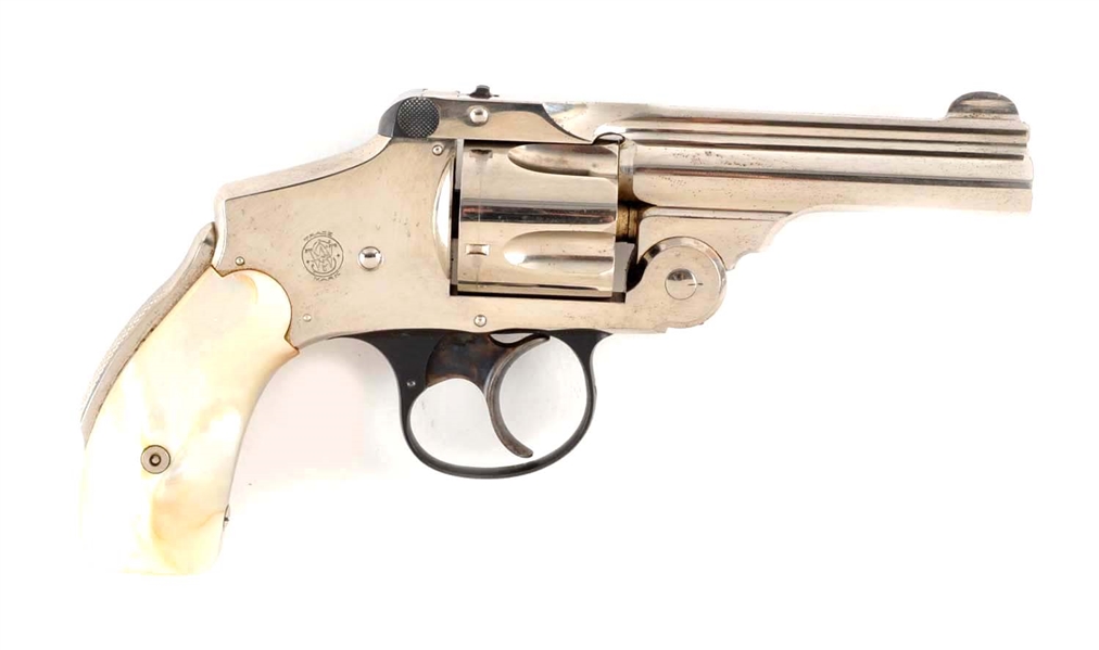 (C) BOXED S&W .38 SAFETY HAMMERLESS REVOLVER.