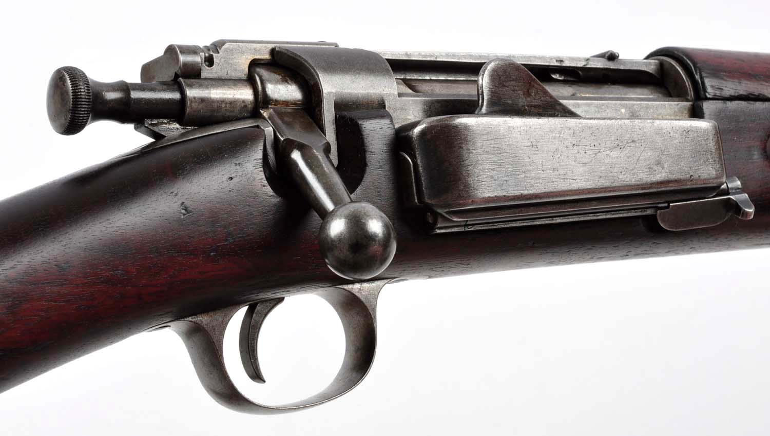 A) u.s. springfield model 1896 krag rifle. 