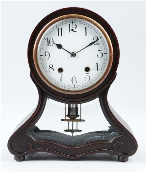 NEW HAVEN WITH BEVELED GLASS CLOCK