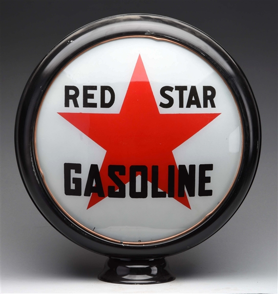 RED STAR GASOLINE 15" GLOBE LENSES.               