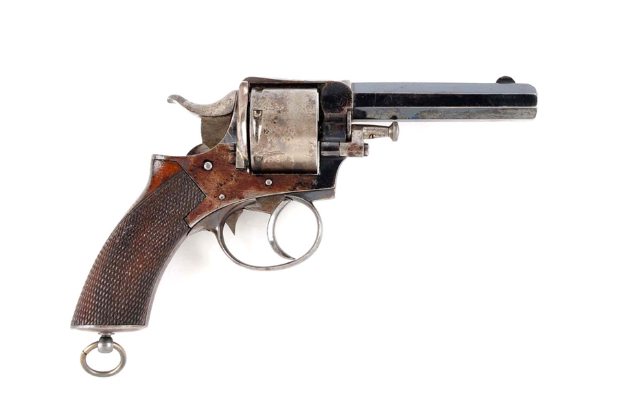 (A) TRANTER TYPE ENGLISH DOUBLE ACTION REVOLVER MARKED TO A STEAMSHIP.