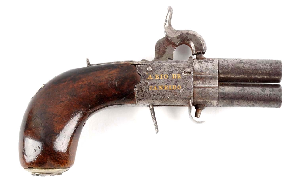 (A) FRENCH PERCUSSION WENDER PISTOL BY A. LAPORT & SONS.