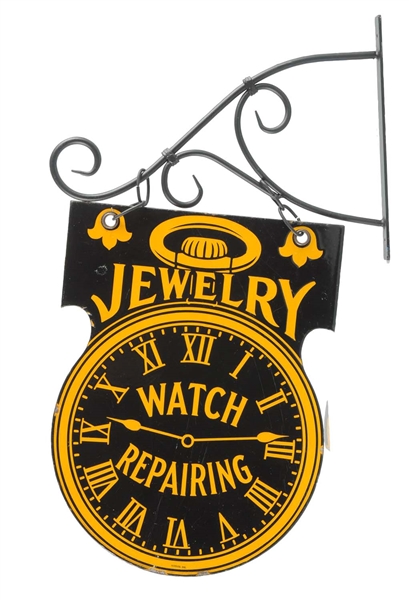 JEWELRY DIECUT PORCELAIN ADVERTISING SIGN