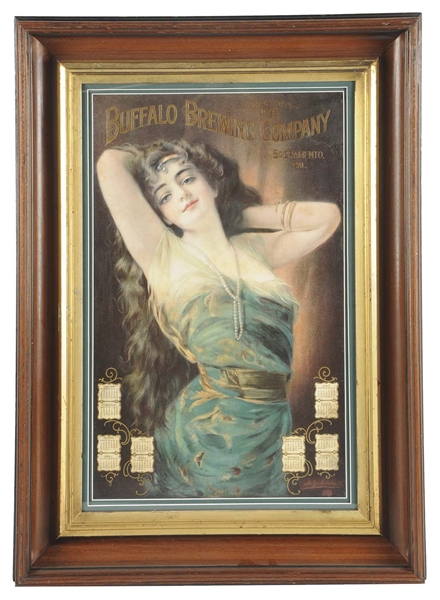 1909 BUFFALO BREWING CO. ADVERTISING CALENDAR