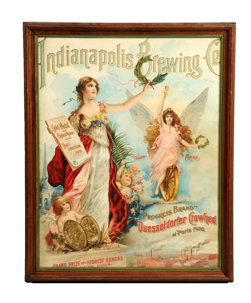 INDIANAPOLIS BREWING CO. ADVERTISING POSTER.      