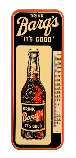 1950S BARQS ROOT BEER THERMOMETER.              