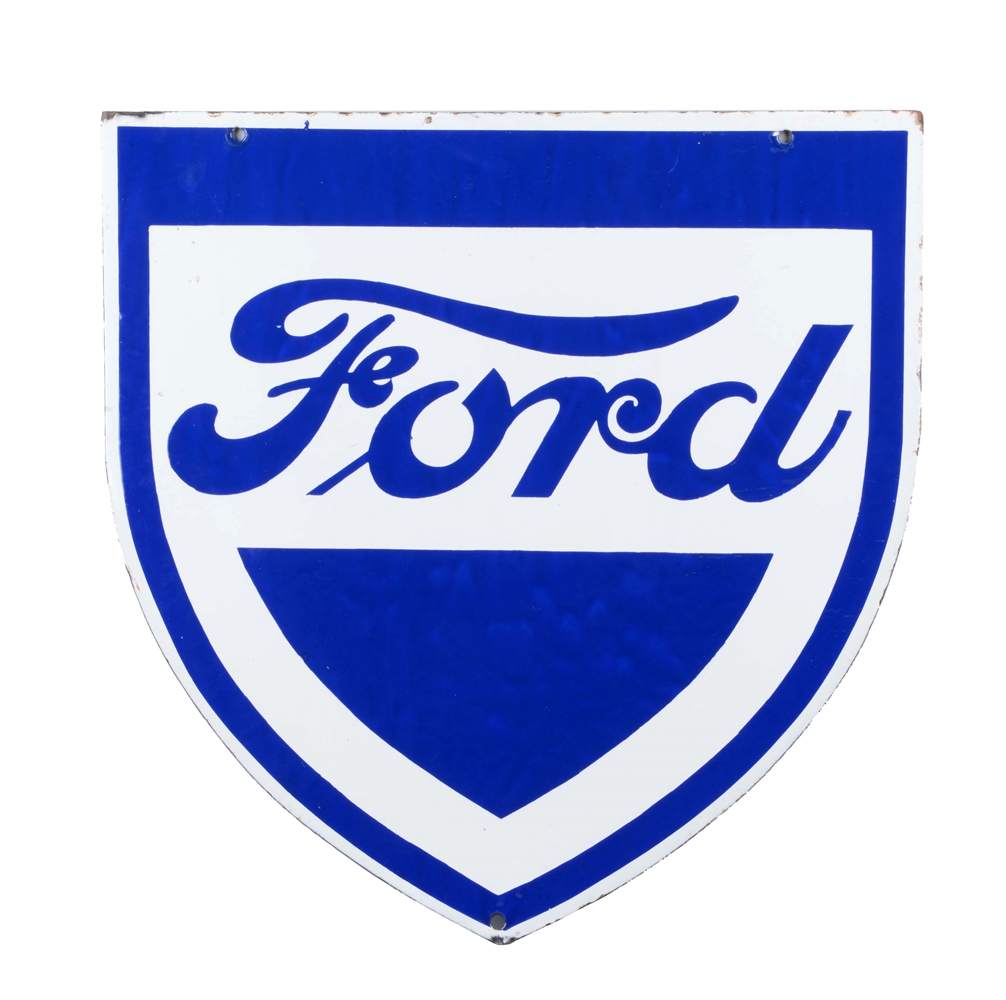 FORD SHIELD SHAPED SIGN.                