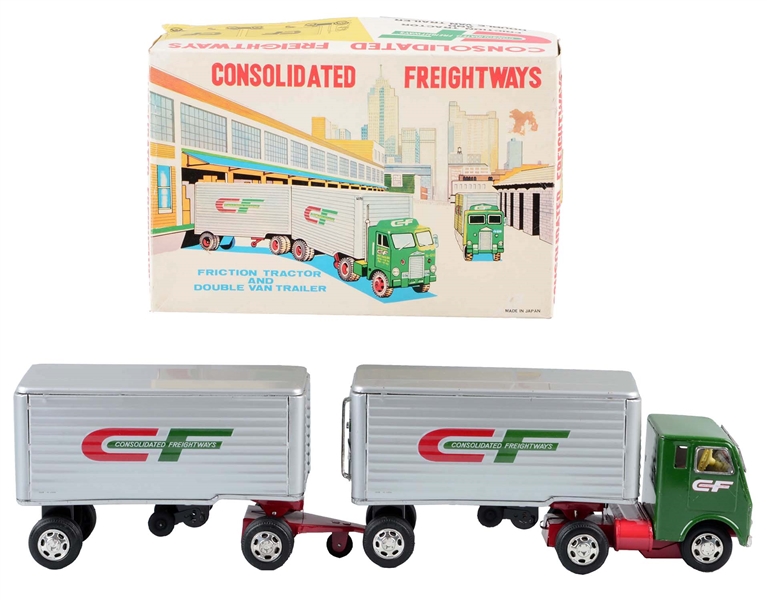 JAPANESE TIN LITHO CONSOLIDATED FREIGHT TRUCK.    