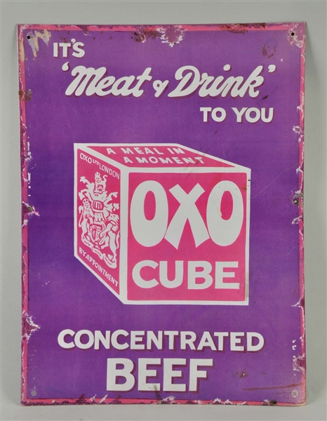 OXO CUBE SIGN.