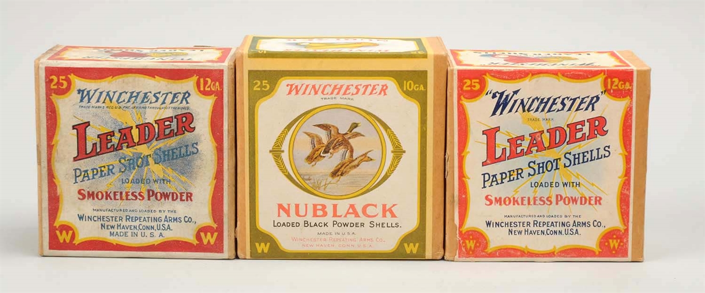 WINCHESTER 10 GA. NUBLACK SEALED TWO PIECE BOX OF BLANKS.