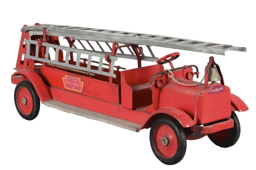 KEYSTONE PRESSED STEEL AERIAL LADDER FIRE TRUCK