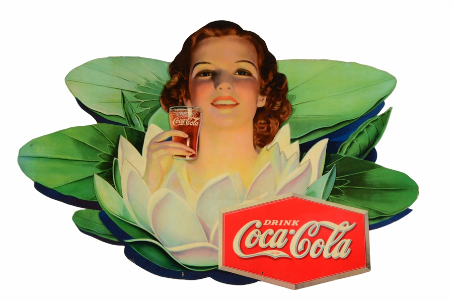 1935 COCA-COLA LILY PAD FESTOON ELEMENT.