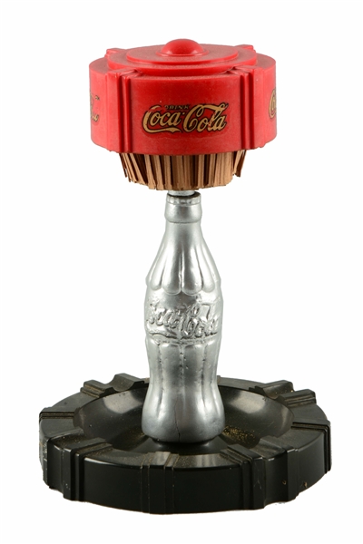 EARLY COCA-COLA MATCH PULL ASHTRAY.