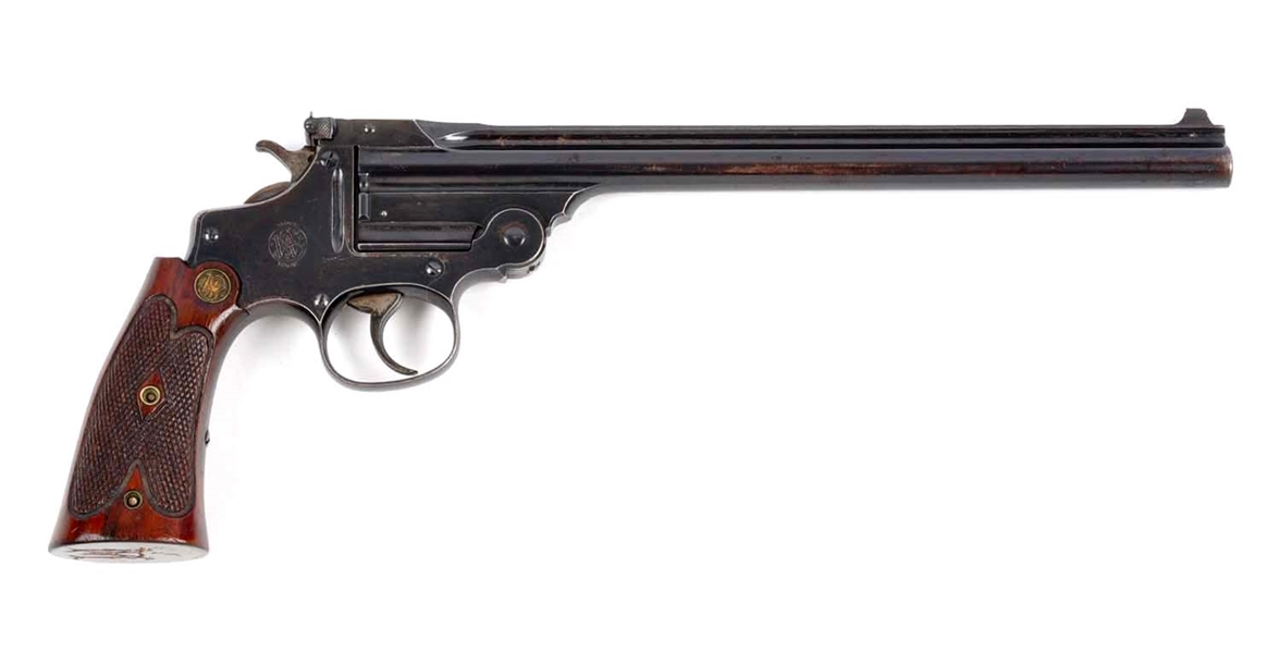 (C) S&W MODEL 1891 SINGLE SHOT PISTOL.