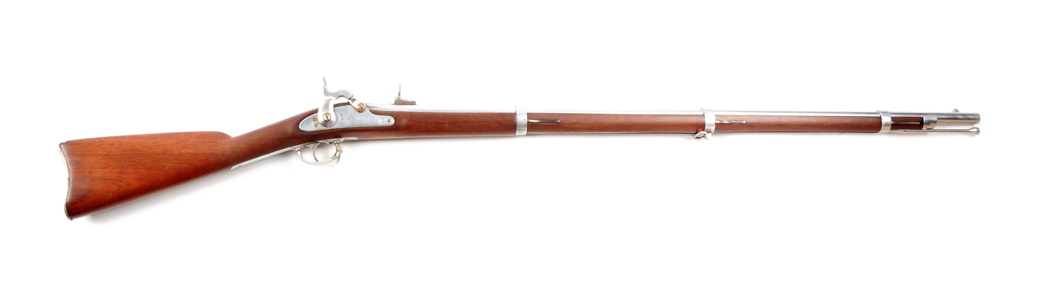 (A)	U.S. MODEL 1861 SAVAGE PERCUSSION RIFLE-MUSKET WITH NEW JERSEY MARKINGS. 