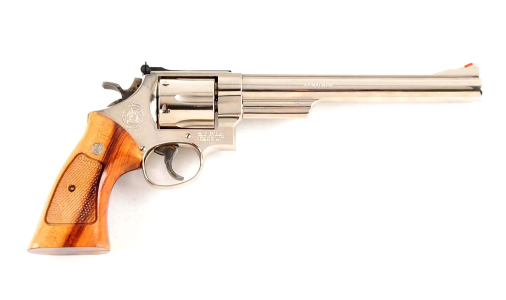 (M) BOXED S&W MODEL 29-3 DOUBLE ACTION REVOLVER (NICKEL).
