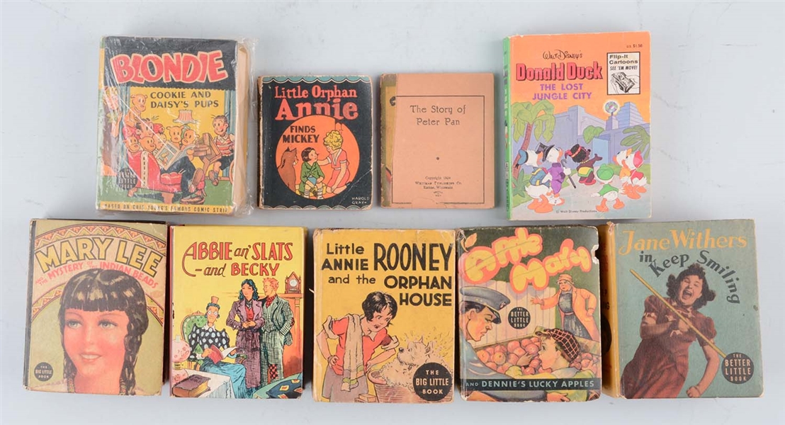 LOT OF 9: ASSORTED BIG LITTLE BOOKS & OTHERS.