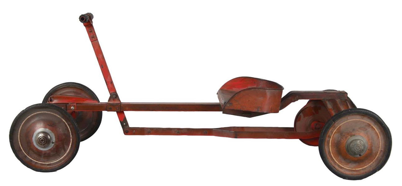 PRESSED STEEL IRISH MAIL PUSH-PULL CART